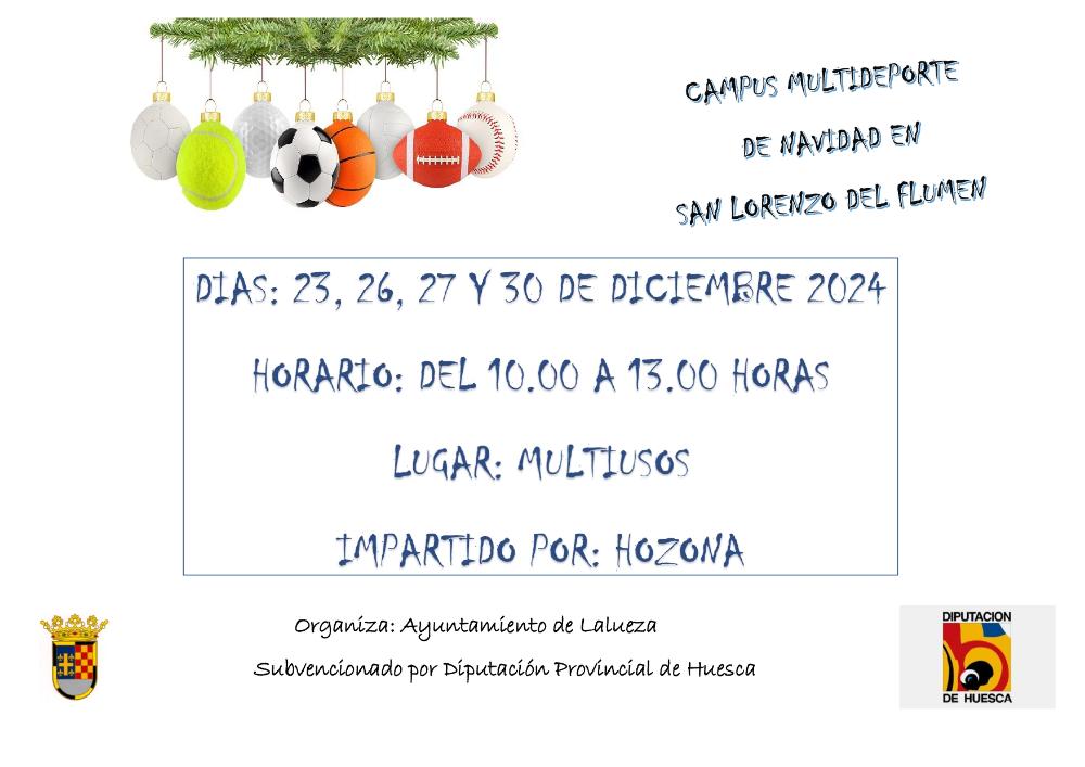Imagen Campus multideporte de Navidad en San Lorenzo del Flumen