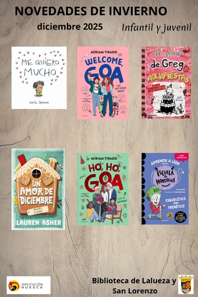 Imagen Novedades de invierno en la Biblioteca de Lalueza y San Lorenzo