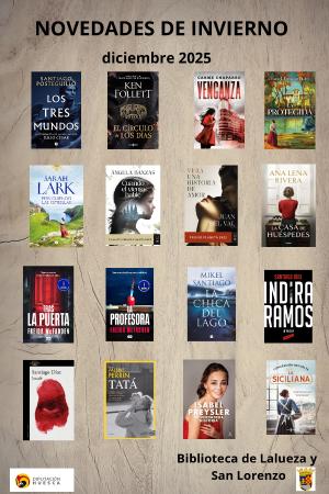 Imagen Novedades de invierno en la Biblioteca de Lalueza y San Lorenzo del Flumen.