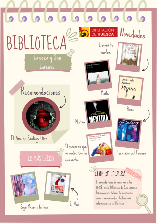 Imagen Novedades de primavera en la bibliotea Lalueza y San Lorenzo del Flumen