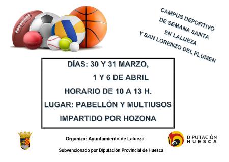 Imagen CAMPUS DEPORTIVO EN SEMANA SANTA