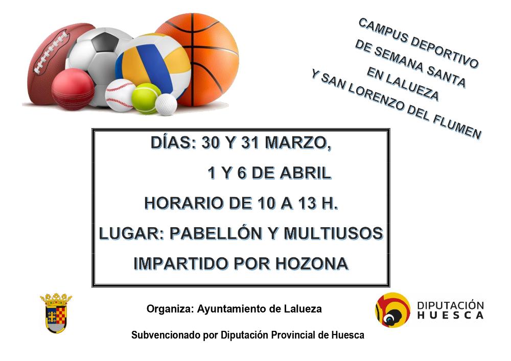 Imagen CAMPUS DEPORTIVO EN SEMANA SANTA