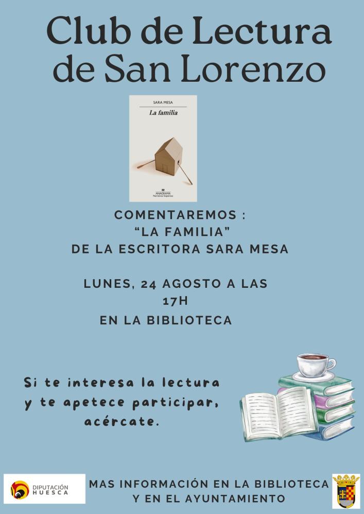 Imagen Club de lectura en San Lorenzo del Flumen.