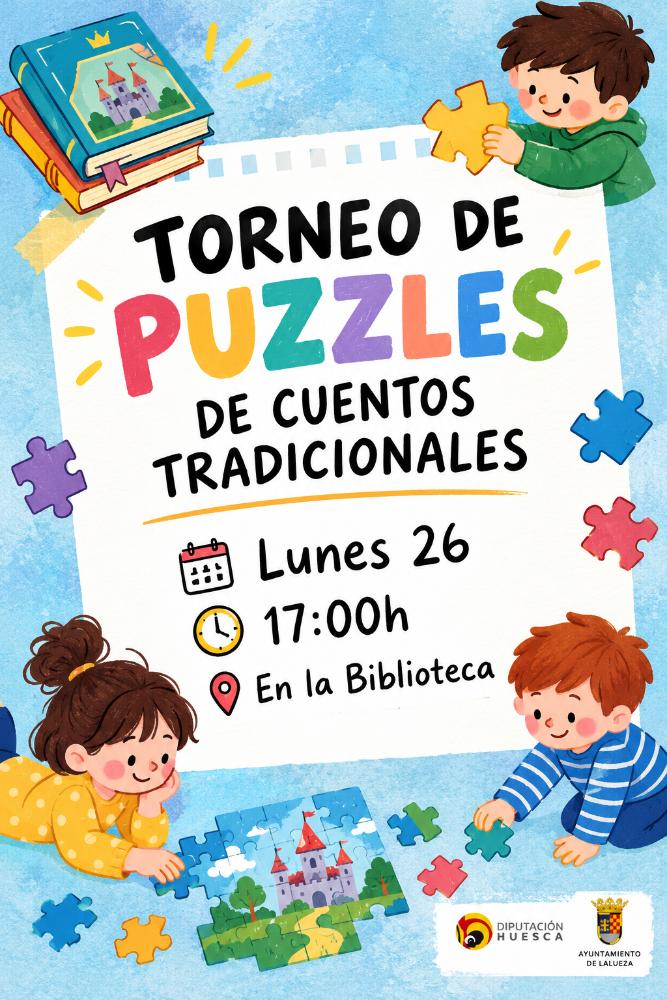 Imagen Torneo de puzzles de cuentos tradicionales en la biblioteca de San Lorenzo del Flumen