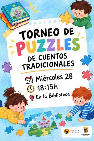 Imagen Torneo de puzzles de cuentos tradicionales en la biblioteca de Lalueza.